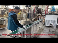 Máquina de llenado caliente de una sola boquilla para el protector de lápiz labial con bálsamo