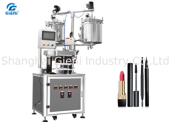 Equipo de relleno del cosmético de 12 bocas para el rimel, el tanque doble