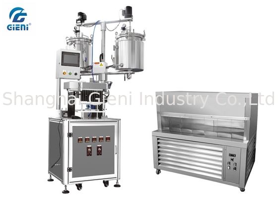 Máquina de rellenar del protector labial de 12 bocas con la plataforma de congelación del compresor doble