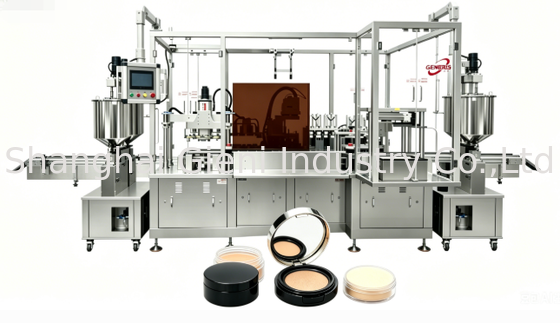 Máquina de llenado de cojín de esponja de alta velocidad 48PCS/Min NBR con llenado servo de cuatro boquillas e inspección visual
