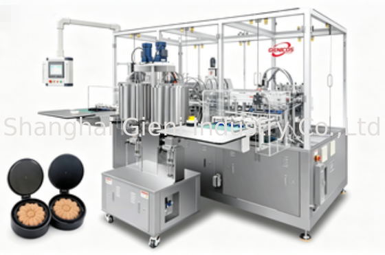 Máquina llenadora de cojines de inspección por visión inteligente con alineación automática de anillos para la producción de cosméticos con esponja NBR de alta densidad
