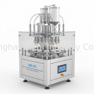 JQR-02C Rotary CC Cream Filling Machine with 24-30 Cycles/Minute, ±0.1g Accuracy, and CE Certification