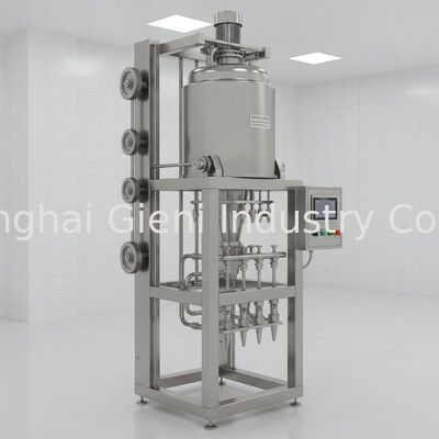 Máquina de llenado en caliente sanitario con tanque de acero inoxidable SUS316L de elevación hacia arriba y hacia abajo y calefacción completa para el llenado cosmético