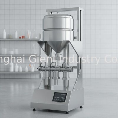 Máquina de llenado caliente de volumen personalizado con tecnología de elevación de tanques y pistones intercambiables para llenado cosmético