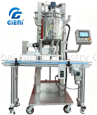 Máquina de llenado en caliente sanitario con tanque de acero inoxidable SUS316L de elevación hacia arriba y hacia abajo y calefacción completa para el llenado cosmético
