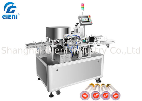 Control 2KW 90pcs/Min Lipstick Labeling Machine del PLC