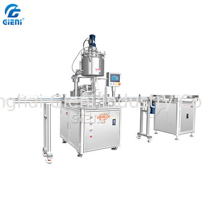 máquina de rellenar cosmética de la crema del lápiz corrector de 45pcs/Min 100ml con la elevación de la boca