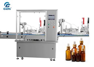 Un buen precio. Máquina de rellenar líquida automática de la alta precisión para el envase de cristal del aceite esencial en línea