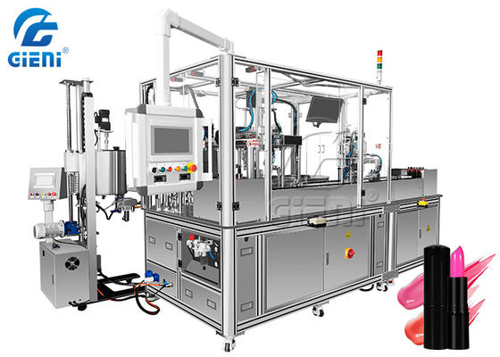 Un buen precio. Máquina de rellenar de la barra de labios del silicón del pistón 1000PCS/H en línea