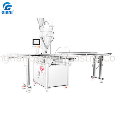 máquina de rellenar del polvo flojo del cosmético del control del PLC 900pcs/H con la tolva 25L