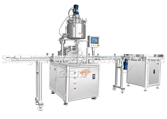 máquina de rellenar cosmética de la crema del lápiz corrector de 45pcs/Min 100ml con la elevación de la boca