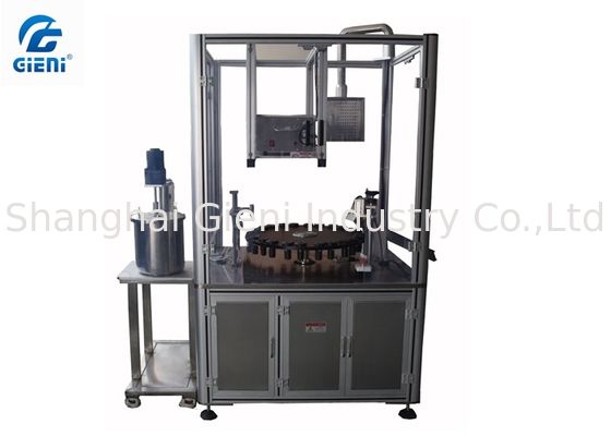 Semi - tipo rotatorio auto máquina del llenador del cepillo del lápiz de ojos del brillo del maquillaje del color
