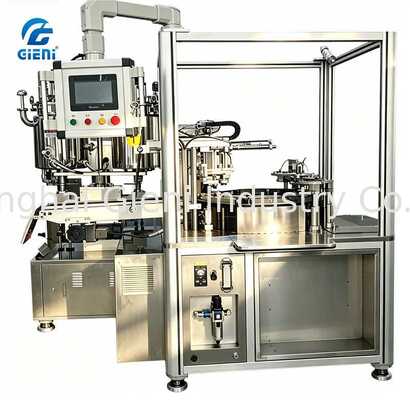 Máquina de llenado de crema CC de tipo rotativo con cojín de aire para efectos multicapa impecables