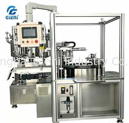 High-Speed Rotary Cosmetic Filling Machine with Servo Motor Driven Multi-Layer Precision for 24-30 Cycles Per Minute