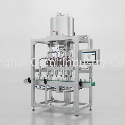Máquina de llenado caliente calentada con tecnología de elevación de tanques, calefacción completa y pistón servoconducido para productos cosméticos