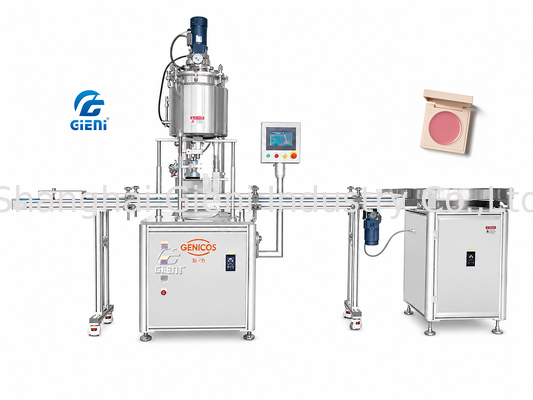 EGR-4H-HF9 4 boquillas Servo Automático de accionamiento Máquina de llenado caliente para 9 ml de lápiz labial tubos 80 tubos / min pantalla táctil PLC