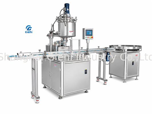 EGR-4H-HF9 4 boquillas Servo Automático de accionamiento Máquina de llenado caliente para 9 ml de lápiz labial tubos 80 tubos / min pantalla táctil PLC