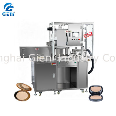 C-15 PLC Touch Screen Controlled Cosmetic Powder Pressing Machine with 15 Tons Maximum Pressure and 5-15 Seconds Cycle Time