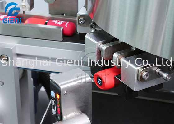 Control 2KW 90pcs/Min Lipstick Labeling Machine del PLC