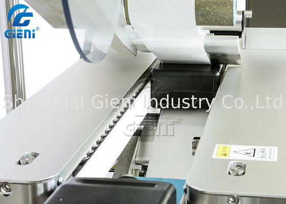 máquina de la correa 250pcs/Min Cosmetic Dual Side Labeling de 91m m