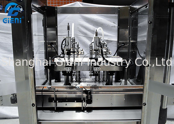 Máquina de rellenar cosmética movible de las bocas lineares del líquido 2