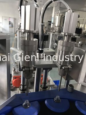 máquina de 45pcs/Min Nail Polish Filling Capping con 2 bocas