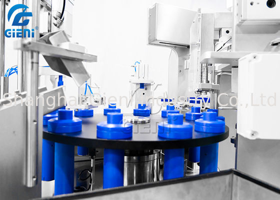 llenador del tubo de la máquina de rellenar del lustre del labio del rimel del tanque 15L semi automático