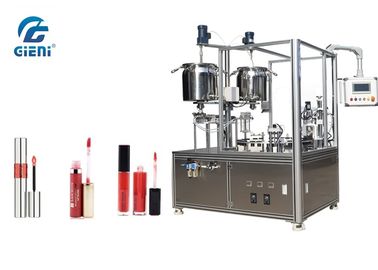 Un buen precio. Tipo rotatorio semiautomático de la máquina de rellenar del lustre del labio con la capacidad 24~30pcs/Min en línea