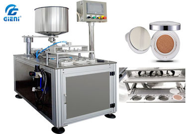 Un buen precio. Máquina de rellenar cosmética SUS304 de cuatro bocas para el amortiguador de aire/cc de crema en línea