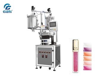 Un buen precio. Máquina de rellenar del lustre cosmético del labio del rimel SUS304 con los tanques dobles en línea