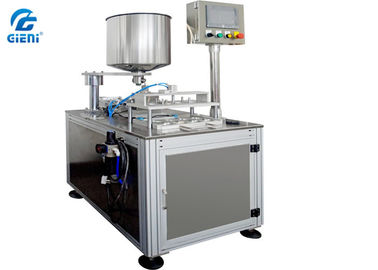 Un buen precio. El doble colorea la máquina de rellenar poner crema del cc, llenador del amortiguador de aire 4Nozzle en línea