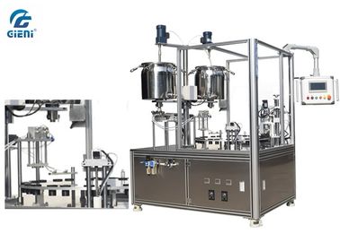 Un buen precio. Equipo de relleno manualmente de alimentación del cosmético del envase con la capsuladora en línea