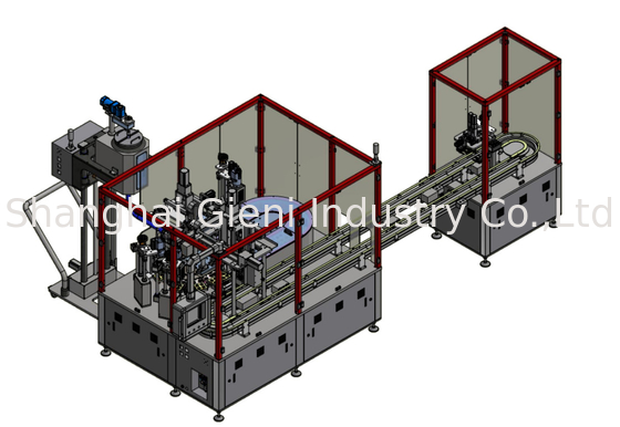 Máquina de llenado de lápiz labial de silicona para 1300pcs por hora con columna de perfil de aluminio Euro Standard