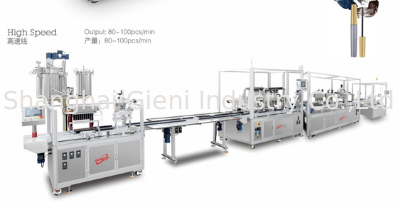 Un buen precio. Sistema de control PLC Máquina automática de llenado de crema labial de alta velocidad con llenado preciso en línea