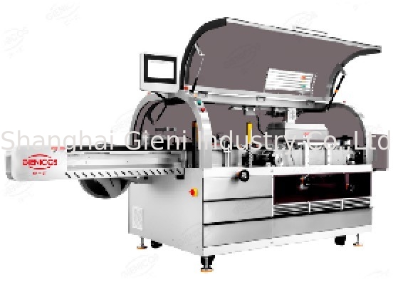 Un buen precio. La máquina de etiquetado automática de la manga se contrae en línea