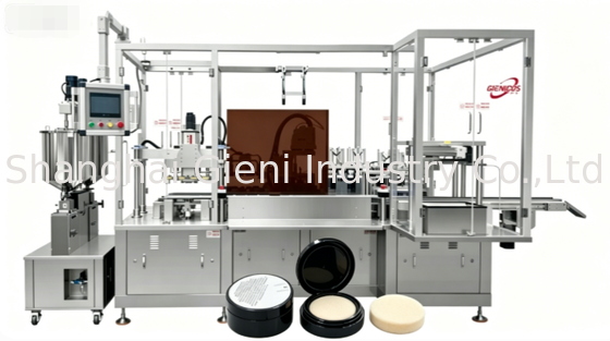 Máquina de llenado de cojines de esponja NBR de alta velocidad con 48 PCS/min de salida y cuatro boquillas de servo llenado para la fabricación de cosméticos coreanos