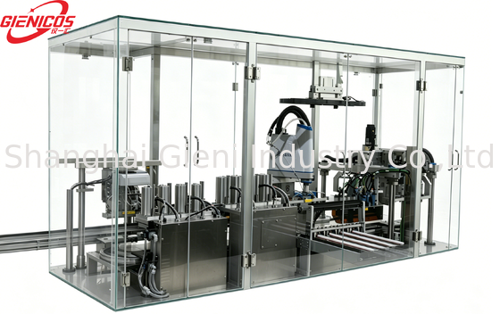 Máquina automática de llenado de cojines de alta velocidad con capacidad de producción de 40 PCS/min y cuatro boquillas de servo llenado para la fabricación de cosméticos
