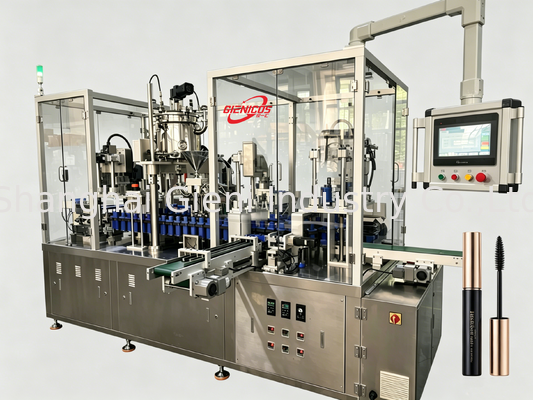 JQH-02 Máquina automática de llenado de brillo labial de alta velocidad PCS/MIN Servo Piston Filler Cosmetic Packaging Line