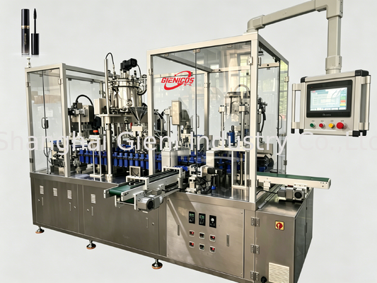 JQH-02 Máquina de llenado de brillo labial de alta velocidad 80 PCS/MIN con construcción SUS304 y llenador de pistón servo