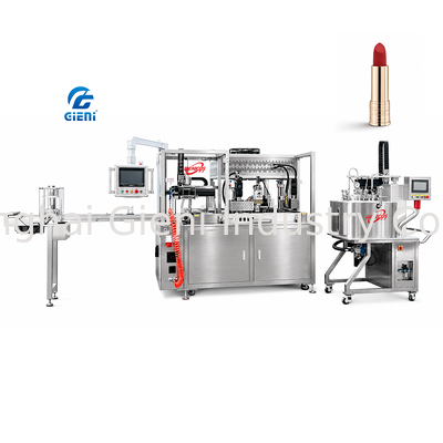 Máquina de llenado de lápiz labial con molde de silicona de 112 cavidades de alta capacidad GLU-900, equipo de producción de 900 piezas/h