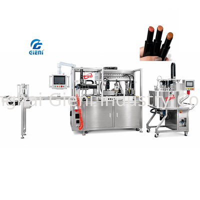 GLU-900 Máquina de llenado de lápiz labial de enfriamiento bajo cero Compresor KANGSHIJIE -20°C 900pcs/h Producción