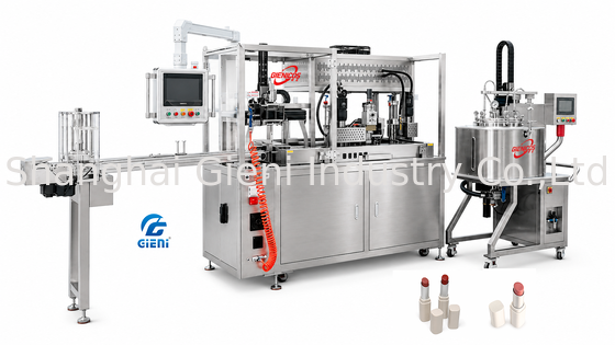 GLU-900 Leister Máquina de llenado de lápiz labial de aire caliente Sistema de detección de moho Sensor Panasonic 900pcs/h