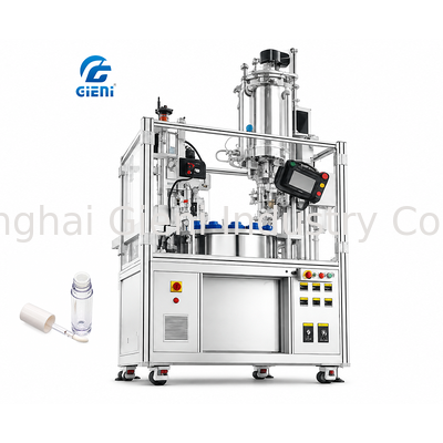 Máquina Semiautomática de Llenado de Brillo de Labios con Velocidad de 600 BPH, Capacidad de 10-100ml y Función de Llenado en Caliente