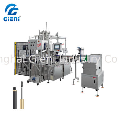 Precisión automática de la máquina de rellenar del rimel de la manipulación del casquillo del cepillo del limpiador ±0.1g
