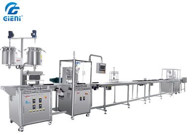 Un buen precio. Cadena de producción linear automática de la máquina de rellenar del rimel con 12 bocas en línea