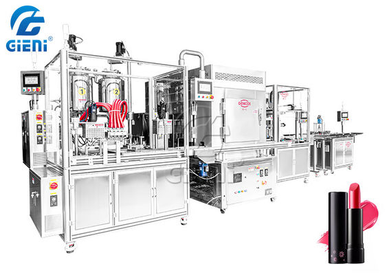 Un buen precio. Máquina de rellenar 800L/Min 960pcs/H de la barra de labios del mármol del silicón en línea