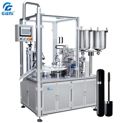 Un buen precio. Máquina de rellenar del tanque 15L del lustre rotatorio semi auto del labio en línea