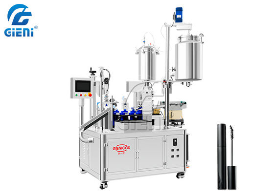 Relleno rotatorio semi automático y máquina que capsula para el lustre del rimel o del labio