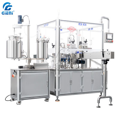 máquina de rellenar del tubo del lustre del labio de 60pcs/Min Full Automatic Rotary Type