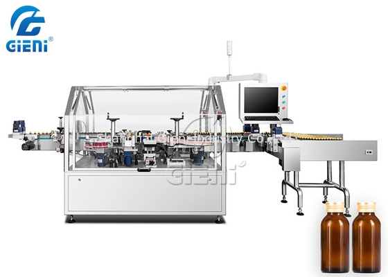 Un buen precio. Máquina de etiquetado rotatoria de la cabeza doble automática para la botella redonda de cristal en línea